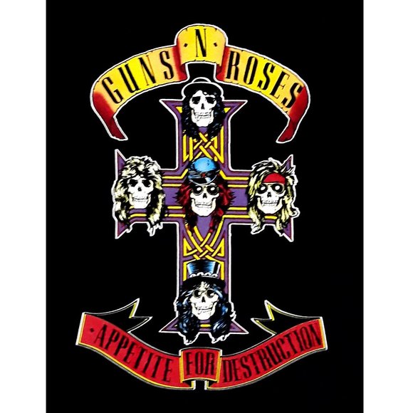 Guns N Roses Appetite for Destruction GNR metal rock Official T-Shirt L NWT - Picture 2 of 2